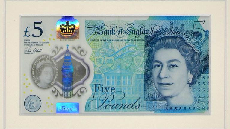 Rare five pound note