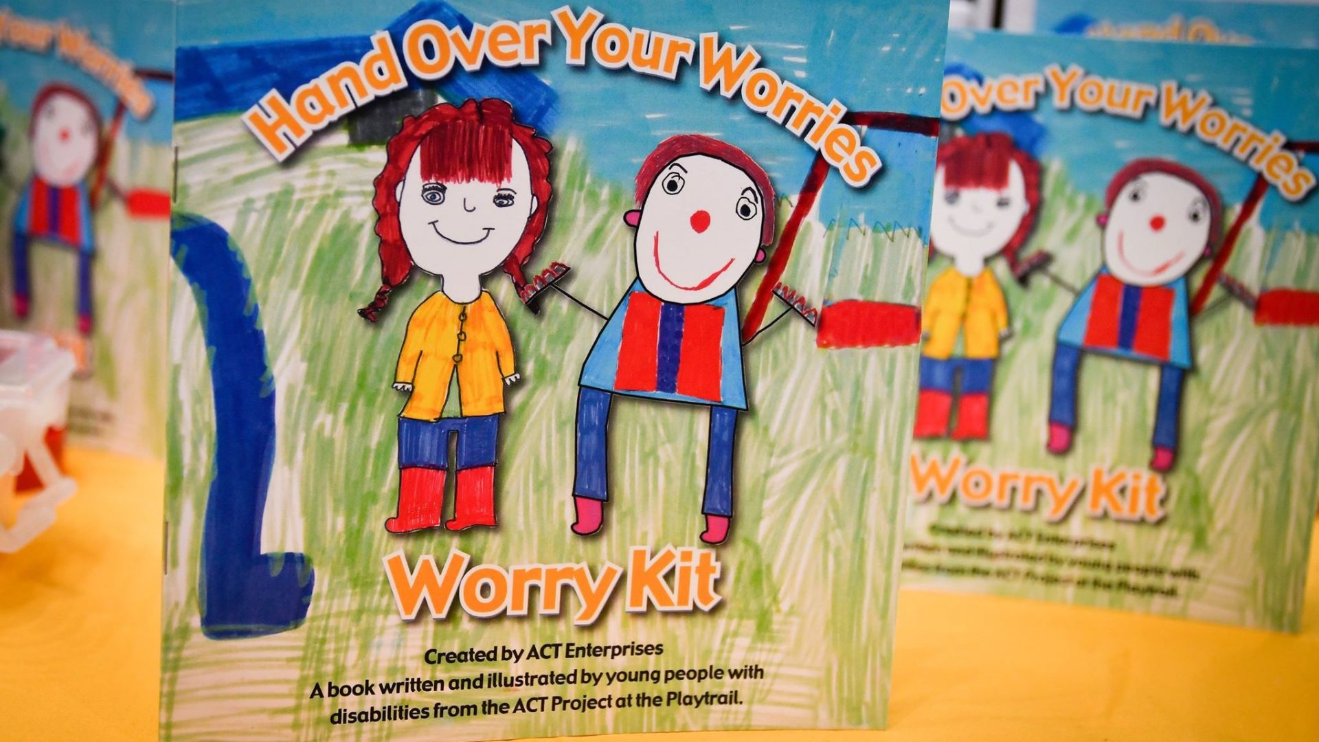 The front cover of Worry Kits developed by young people