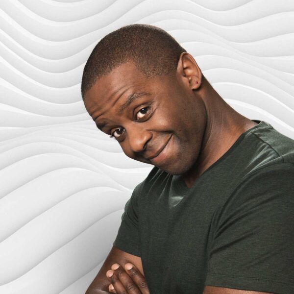 Adrian Lester smiling