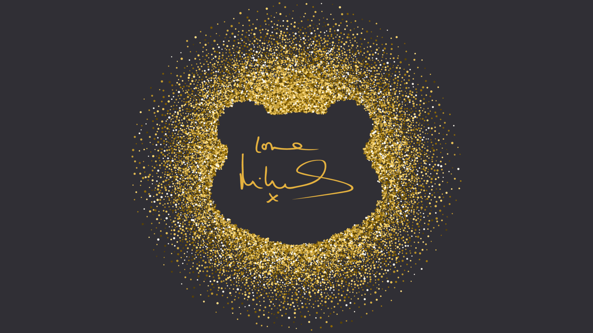 A Pudsey head containing Michael Ball's signature