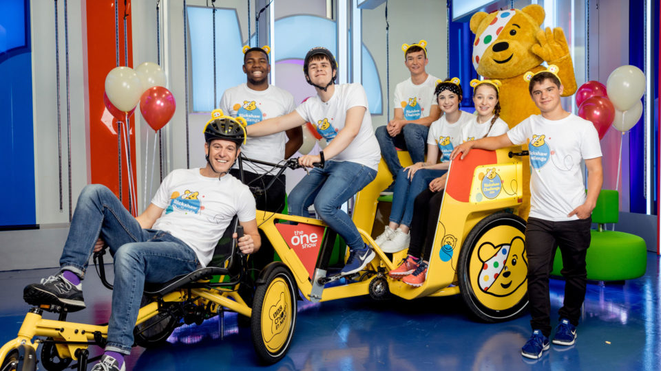 An image of Team Rickshaw 2018 with the Rickshaw bike