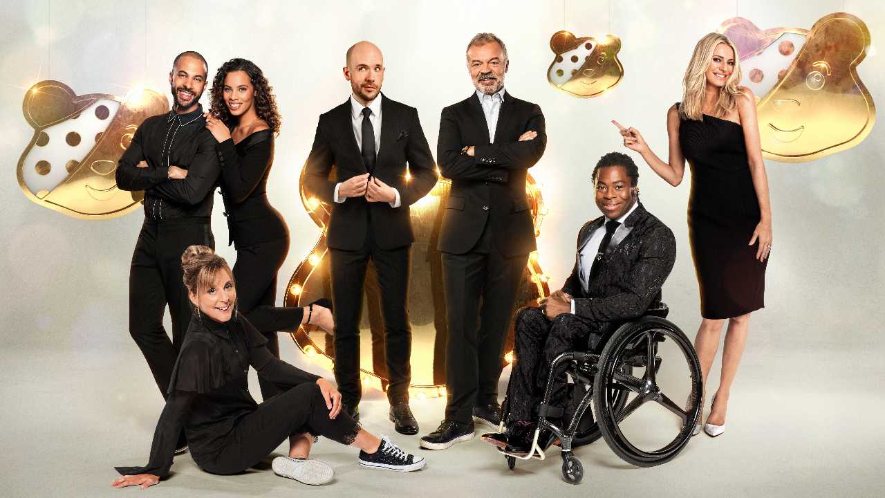A group image of the BBC Children in Need pfesenters