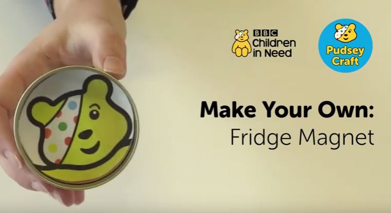 A picture of the Pudsey fridge magnet