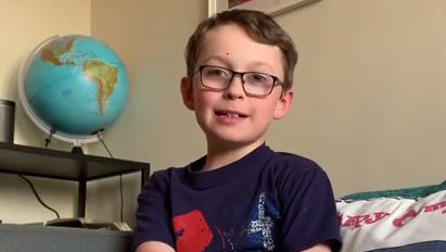 Nine year old Barney