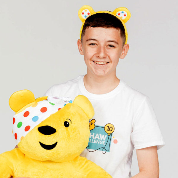 Eoin with Pudsey