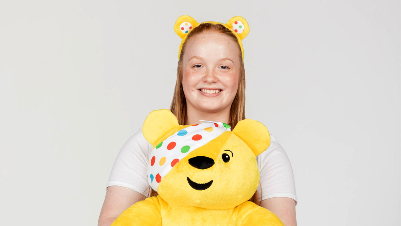 Lauren with Pudsey