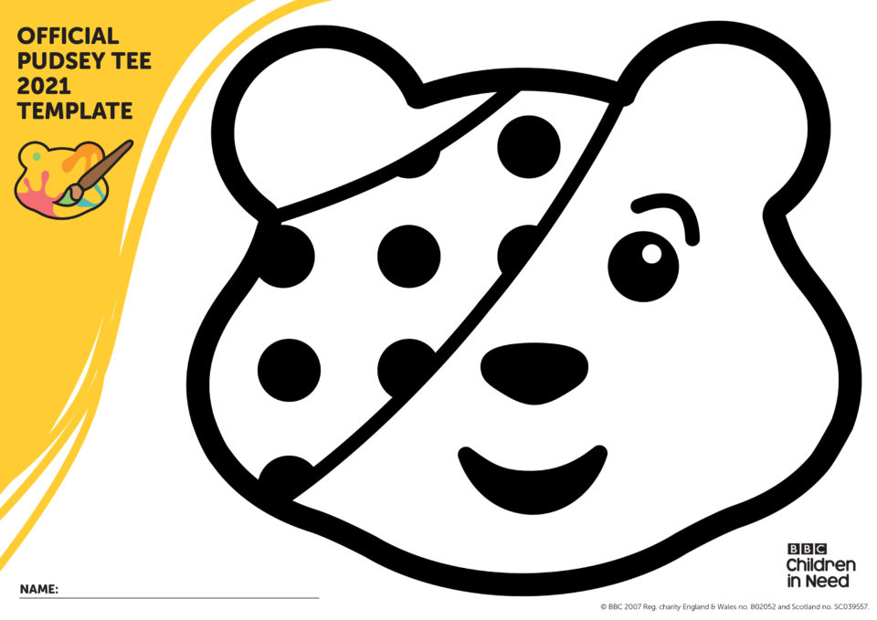 Pudsey tshirt template