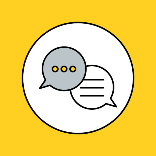 A conversation icon