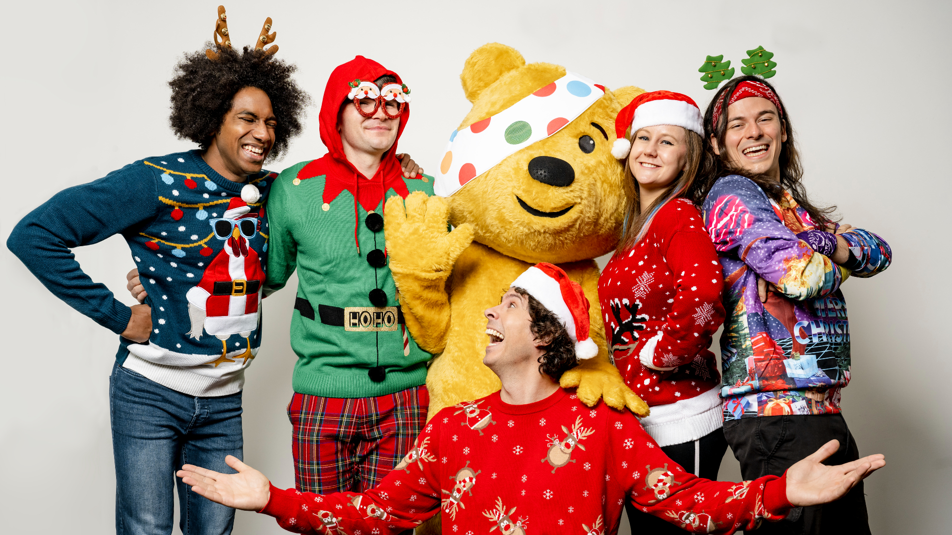 Andy and the Odd Socks in Christmas Jumpers