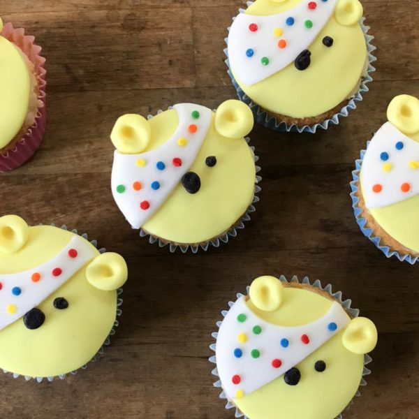 Pudsey bear cupcakes
