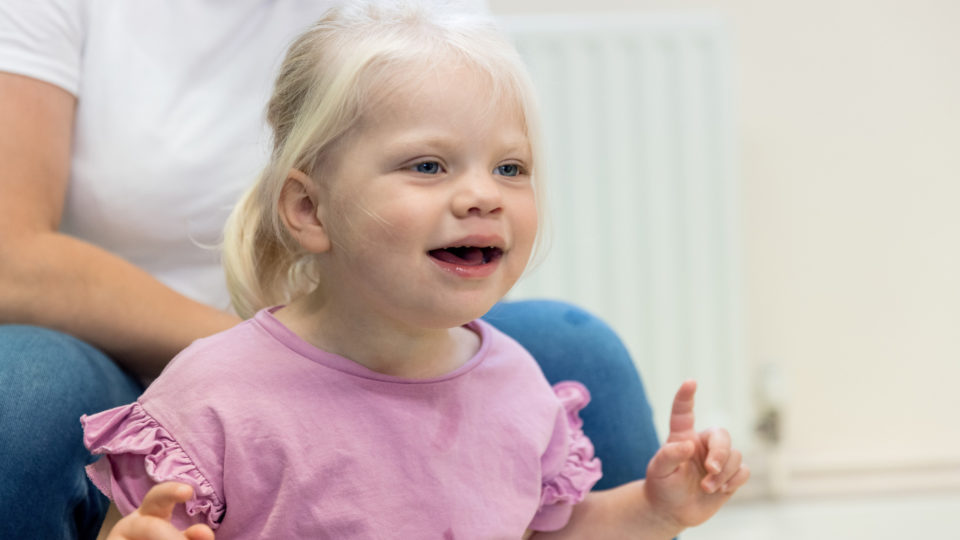 A picture of a girl smiling