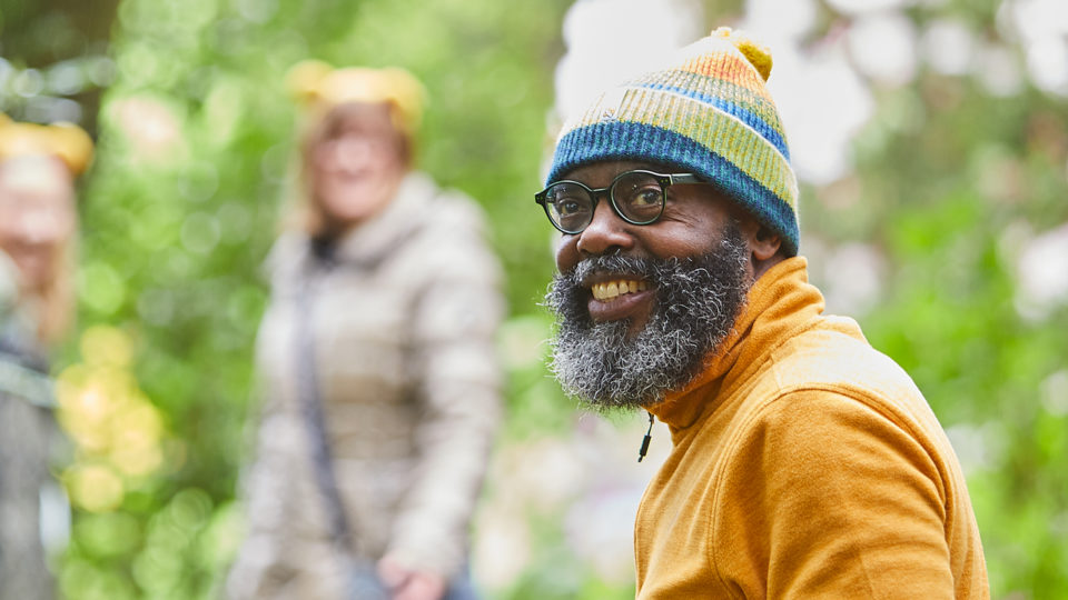 Man in Countryfile hat