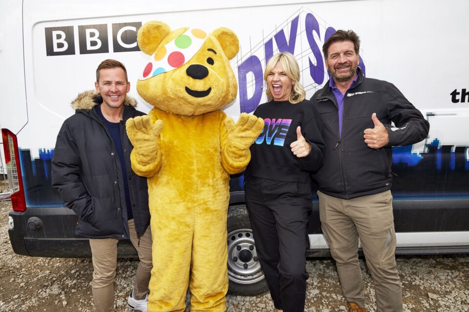 Pudsey with the DIY SOS team