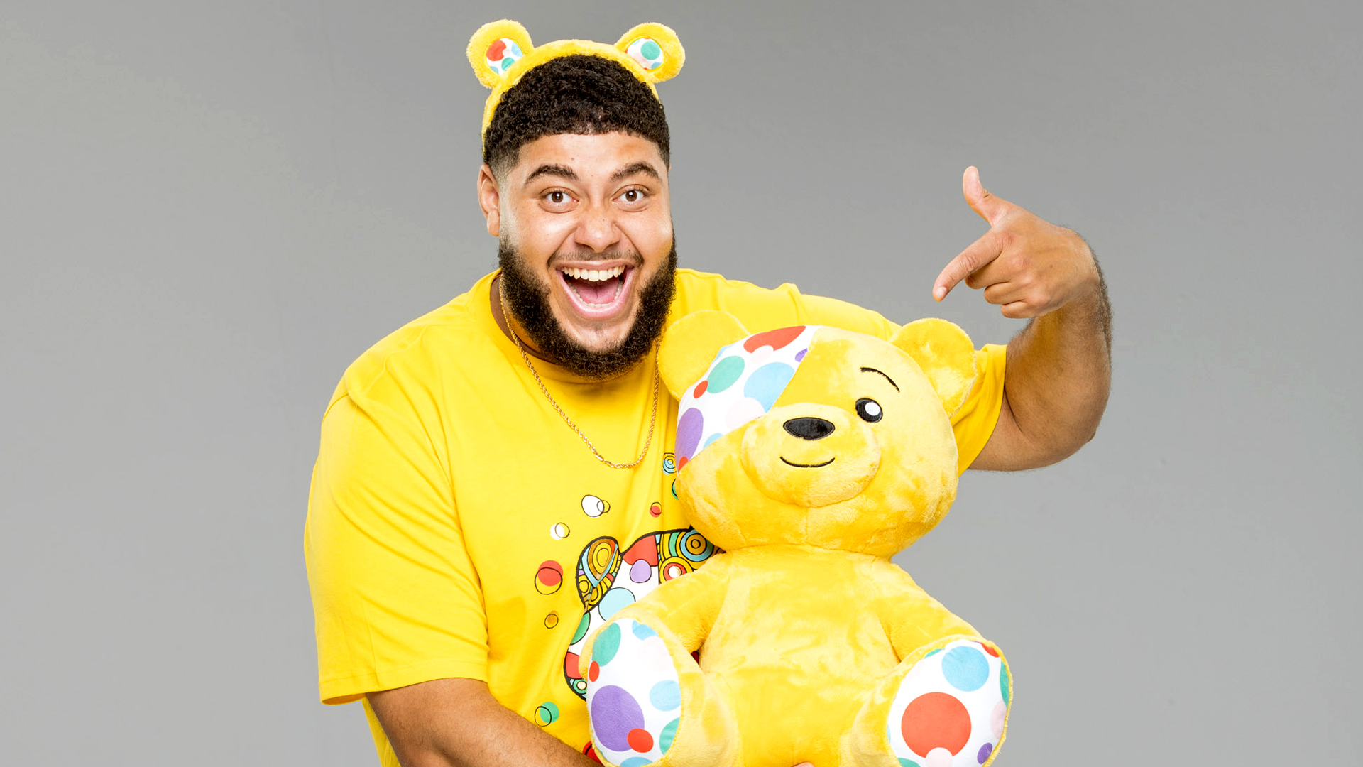 Big Zuu and Pudsey Bear