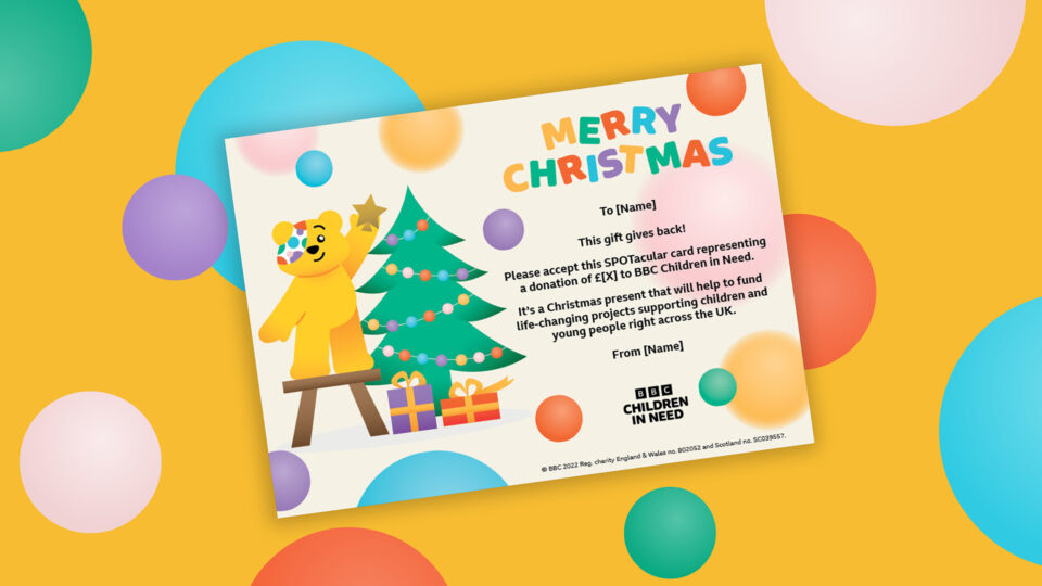 Pudsey gift card