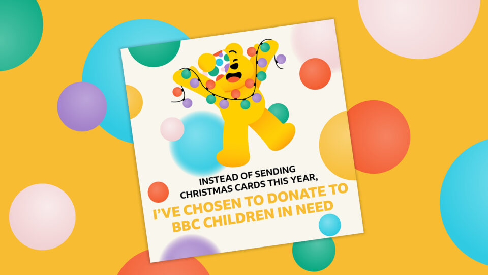 I'm donating to BBC Children in Need instead of sending Christmas cards