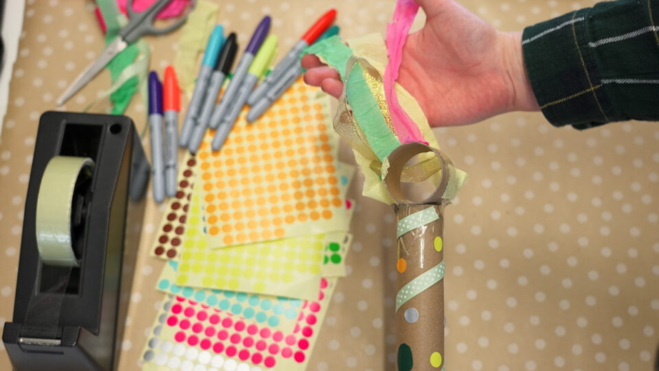 The breathing wand being made
