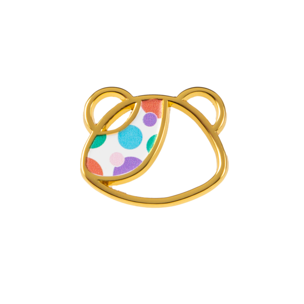 Pudsey Gold Metal Pin Badge