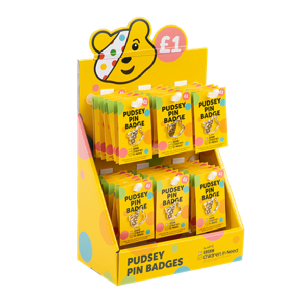 Pudsey Silver Pin Badge - Box of 60
