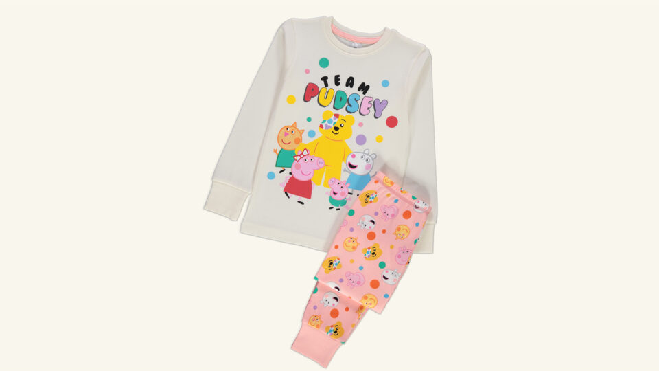 Peppa Pig and Pudsey pajama set