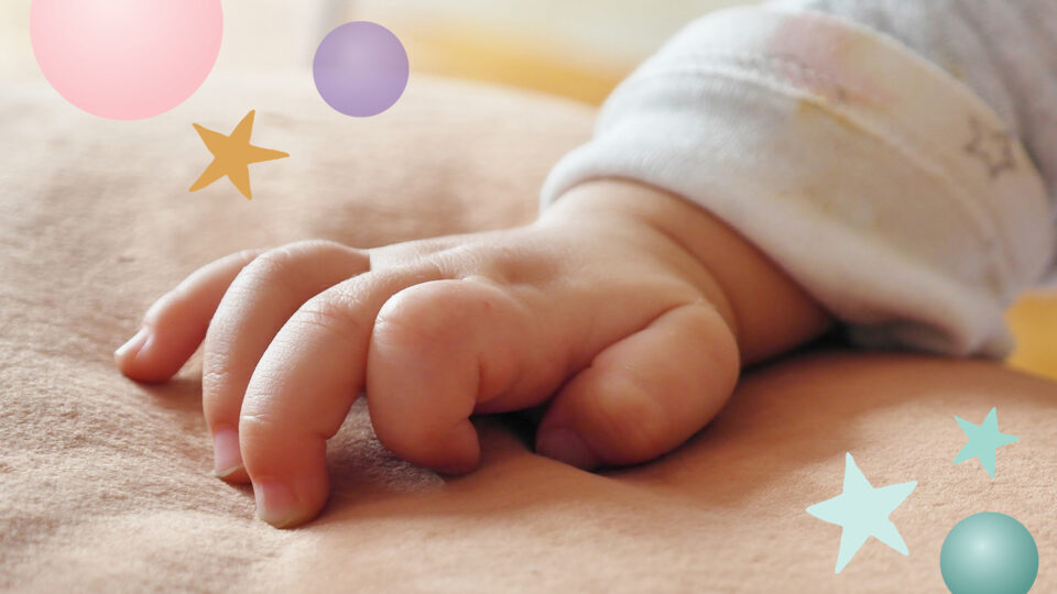 a baby's hand
