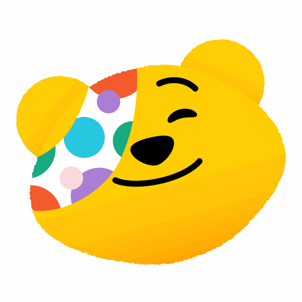 Pudsey Bear head