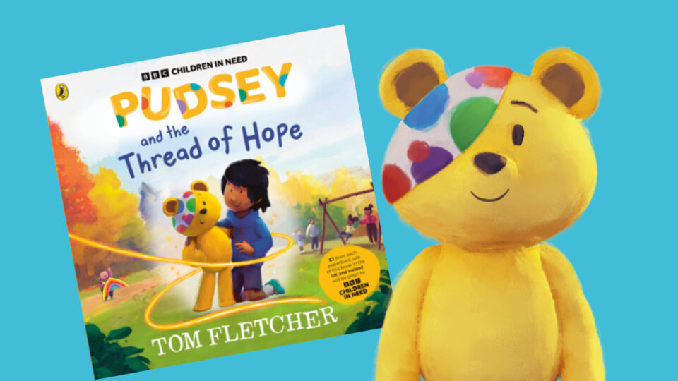 The front cover of the book Pudsey and Thread of Hope
